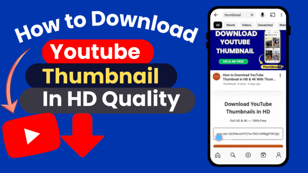 Download YouTube thumbnail in HD quality online with ThumbLoad