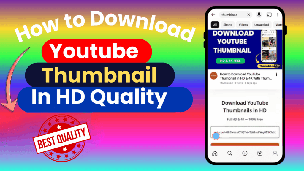 Download YouTube thumbnail in HD quality online with ThumbLoad
